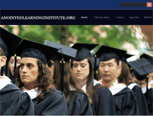 Tablet Screenshot of anointedlearninginstitute.org